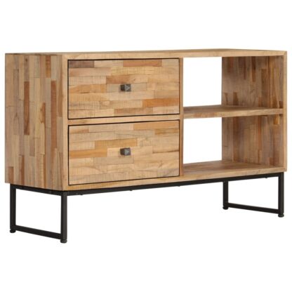 TV-Schrank Recyceltes Teakholz 90x30x55 cm - Image 9
