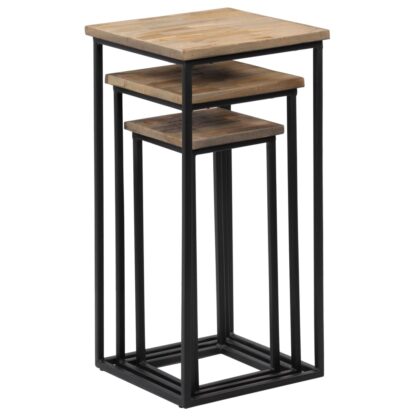 Beistelltisch-Set 3-tlg. Recyceltes Teak - Image 5