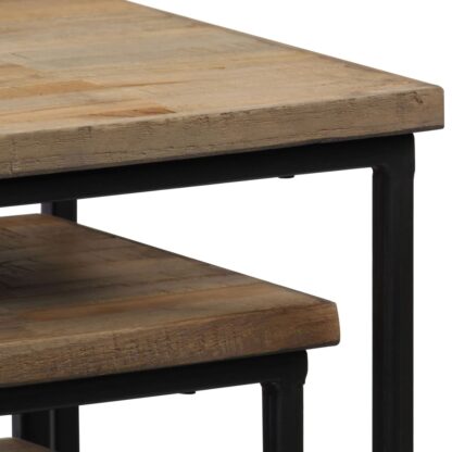Beistelltisch-Set 3-tlg. Recyceltes Teak - Image 7
