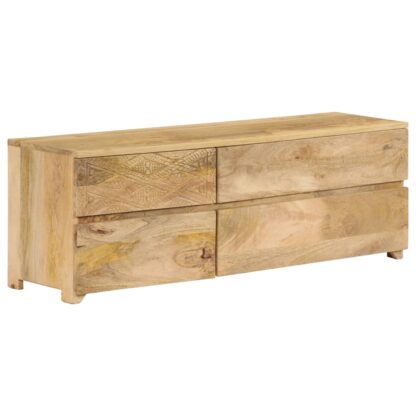 TV-Schrank Massivholz Mango 110x30x40 cm - Image 4