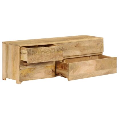 TV-Schrank Massivholz Mango 110x30x40 cm - Image 6