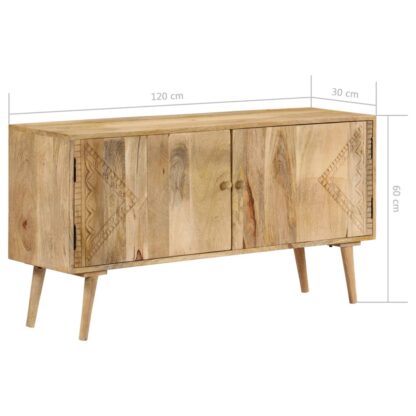 Sideboard Mango Massivholz 110x30x60 cm - Image 11