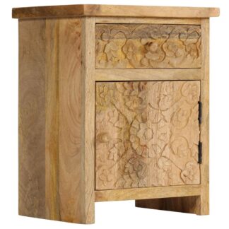 Nachttisch Mangoholz Massiv 40 x 30 x 50 cm