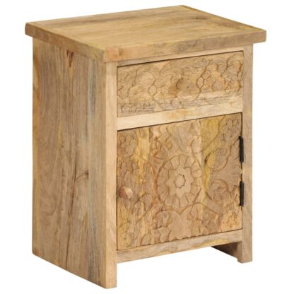 Nachttisch Mangoholz Massiv 40 x 30 x 50 cm - Image 11