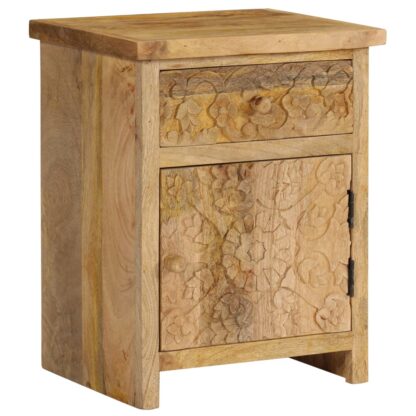 Nachttisch Mangoholz Massiv 40 x 30 x 50 cm - Image 3