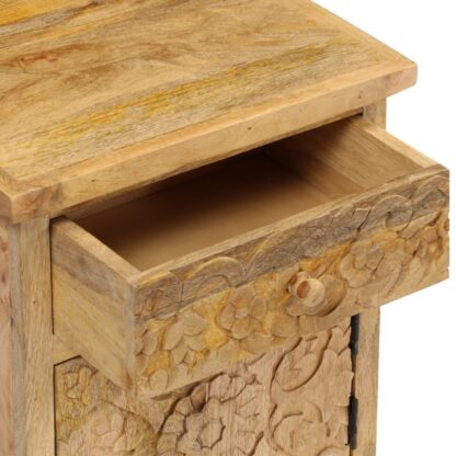 Nachttisch Mangoholz Massiv 40 x 30 x 50 cm - Image 6