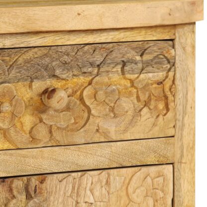 Nachttisch Mangoholz Massiv 40 x 30 x 50 cm - Image 7