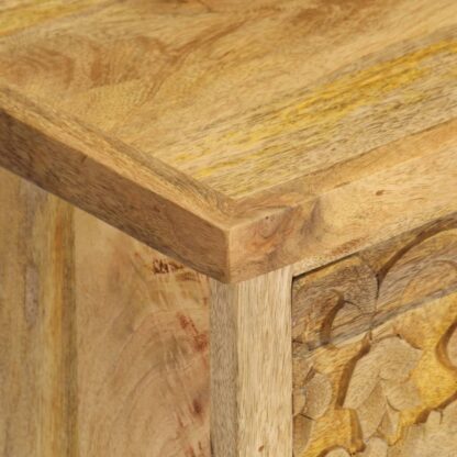 Nachttisch Mangoholz Massiv 40 x 30 x 50 cm - Image 8