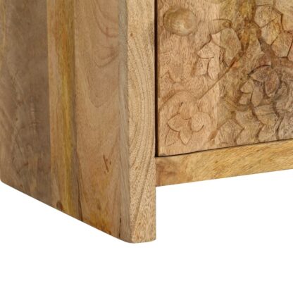 Nachttisch Mangoholz Massiv 40 x 30 x 50 cm - Image 9