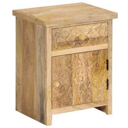 Nachttisch Mangoholz Massiv 40 x 30 x 50 cm - Image 10