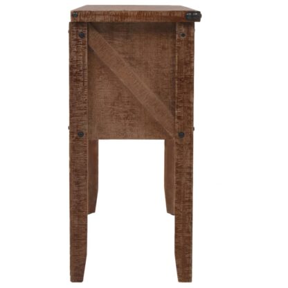 Konsolentisch Tannenholz Massiv 131x35,5x75 cm Braun - Image 3