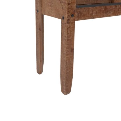 Konsolentisch Tannenholz Massiv 131x35,5x75 cm Braun - Image 10