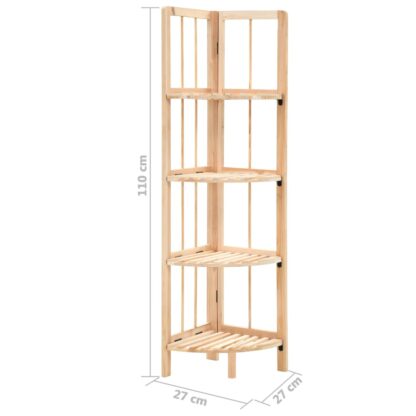 Eckregal Zedernholz 27x27x110 cm - Image 6