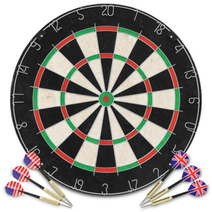 Professionelles Dartboard Sisal mit 6 Darts und Surround - Image 2