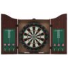 Professionelles Dartboard Sisal mit Schrank und 6 Dartpfeilen