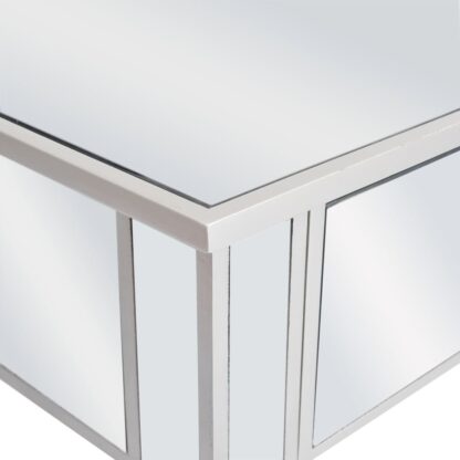 Verspiegelter Konsolentisch aus MDF und Glas 106,5x38x76,5 cm - Image 6