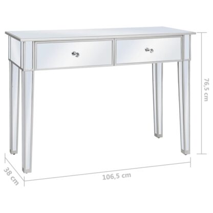 Verspiegelter Konsolentisch aus MDF und Glas 106,5x38x76,5 cm - Image 8