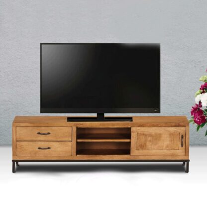 TV-Schrank Massivholz Mango 140x30x40 cm - Image 2