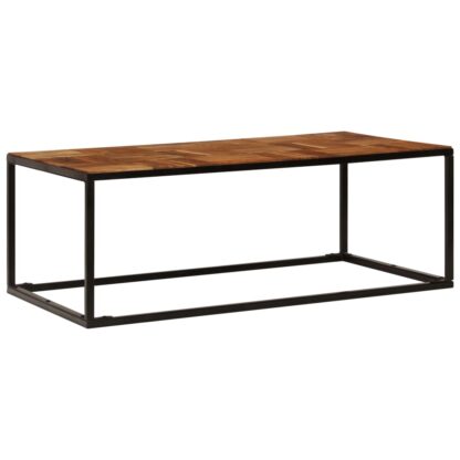 Couchtisch 110x60x40 cm Massivholz Akazie und Stahl - Image 2