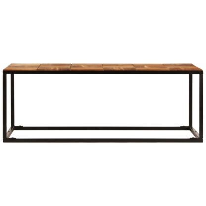 Couchtisch 110x60x40 cm Massivholz Akazie und Stahl - Image 3
