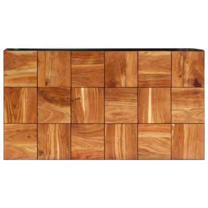 Couchtisch 110x60x40 cm Massivholz Akazie und Stahl - Image 4