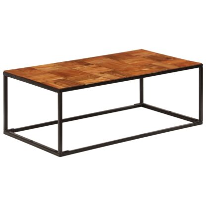 Couchtisch 110x60x40 cm Massivholz Akazie und Stahl - Image 8