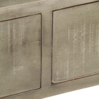 Konsolentisch Grau mit Messing 110 x 35 x 76 cm Mangoholz Massiv - Image 7