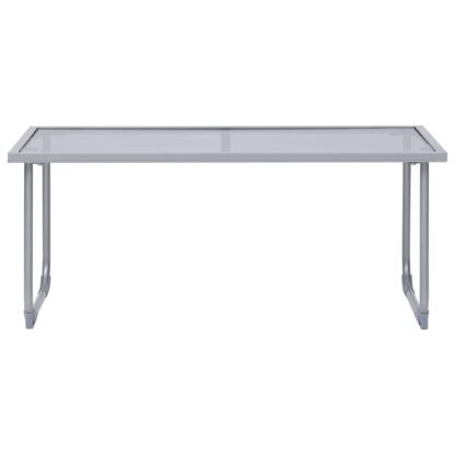 4-tlg. Garten-Lounge-Set Stoff und Stahl Schwarz - Image 11