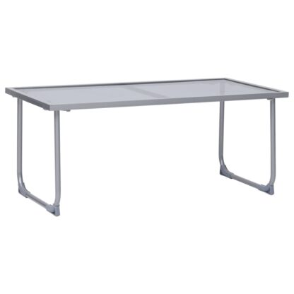 4-tlg. Garten-Lounge-Set Stoff und Stahl Taupe - Image 11
