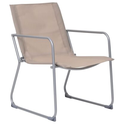 4-tlg. Garten-Lounge-Set Stoff und Stahl Taupe - Image 8