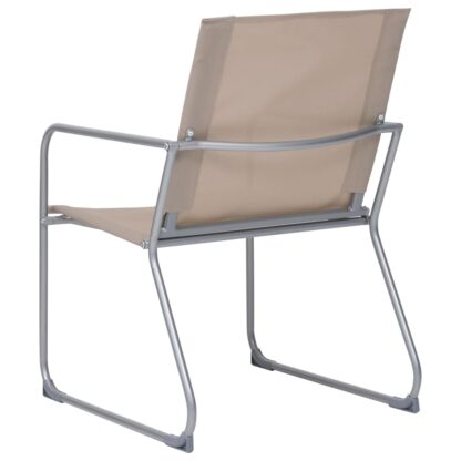 4-tlg. Garten-Lounge-Set Stoff und Stahl Taupe - Image 9