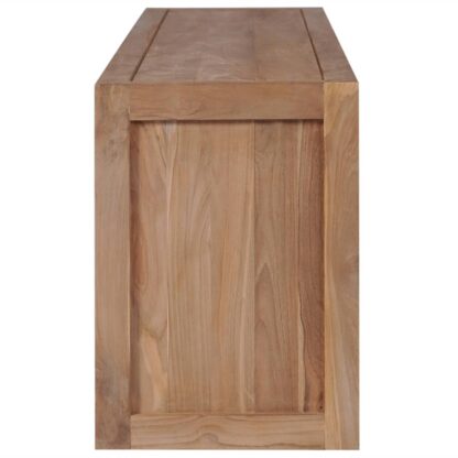 TV-Schrank Massivholz Teak Natur 120×30×40 cm - Image 3