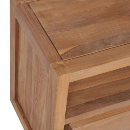 TV-Schrank Massivholz Teak Natur 120×30×40 cm - Image 4