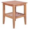 Couchtisch 40x40x50 cm Quadratisch Massivholz Teak