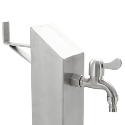Garten-Wassersäule Edelstahl Quadratisch 95 cm - Image 5
