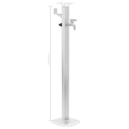 Garten-Wassersäule Aluminium 95 cm - Image 8