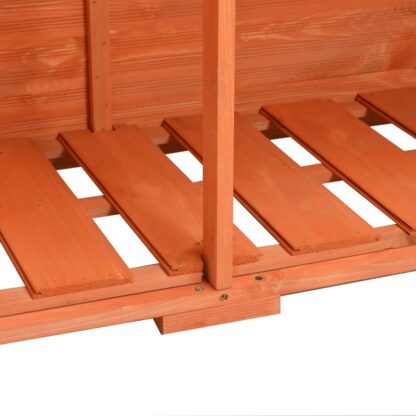 Garten-Geräteschuppen 128x42x91 cm Holz - Image 8