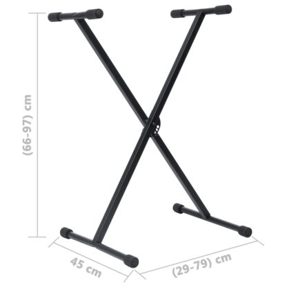 Keyboardständer und Hocker Set Schwarz - Image 9