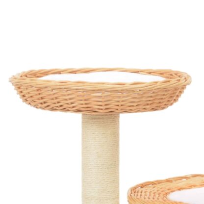 Katzen-Kratzbaum Sisal Natürliches Weidenholz - Image 3