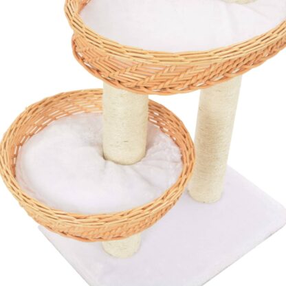 Katzen-Kratzbaum Sisal Natürliches Weidenholz - Image 4