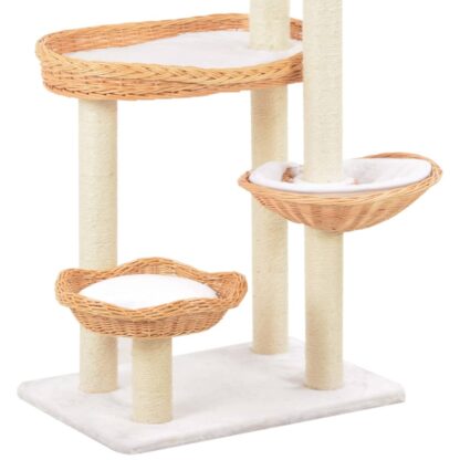 Katzen-Kratzbaum Sisal Natürliches Weidenholz - Image 5