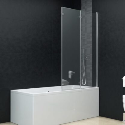 Faltbare Duschkabine 3 Paneele ESG 130 x 138 cm - Image 3