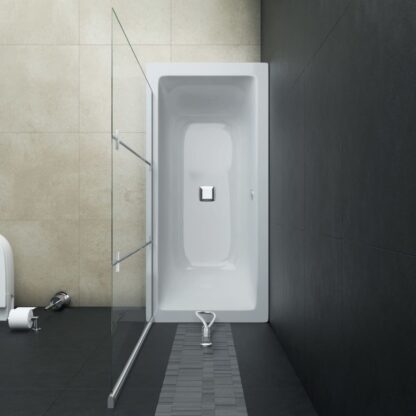 Faltbare Duschkabine 3 Paneele ESG 130 x 138 cm - Image 7