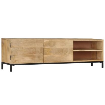 TV-Schrank 145 x 30 x 41 cm Mango-Massivholz - Image 11