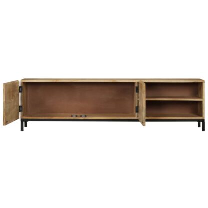 TV-Schrank 145 x 30 x 41 cm Mango-Massivholz - Image 4