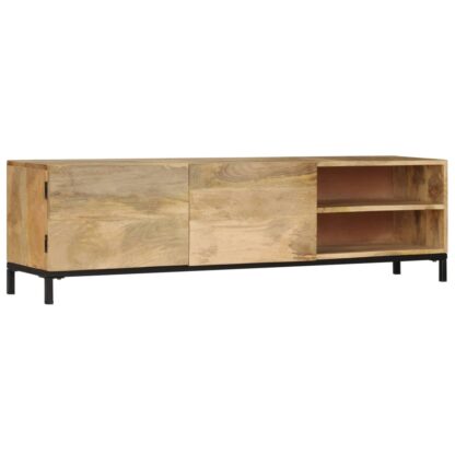 TV-Schrank 145 x 30 x 41 cm Mango-Massivholz - Image 10