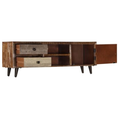 TV-Schrank 118x30x40 cm Massivholz Mango - Image 4