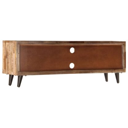 TV-Schrank 118x30x40 cm Massivholz Mango - Image 5