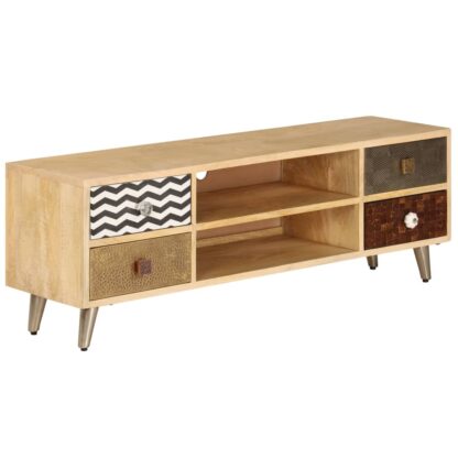 TV-Schrank 120x30x40 cm Massivholz Mango - Image 3