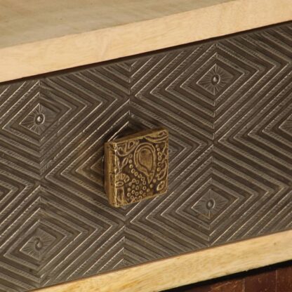 TV-Schrank 120x30x40 cm Massivholz Mango - Image 8